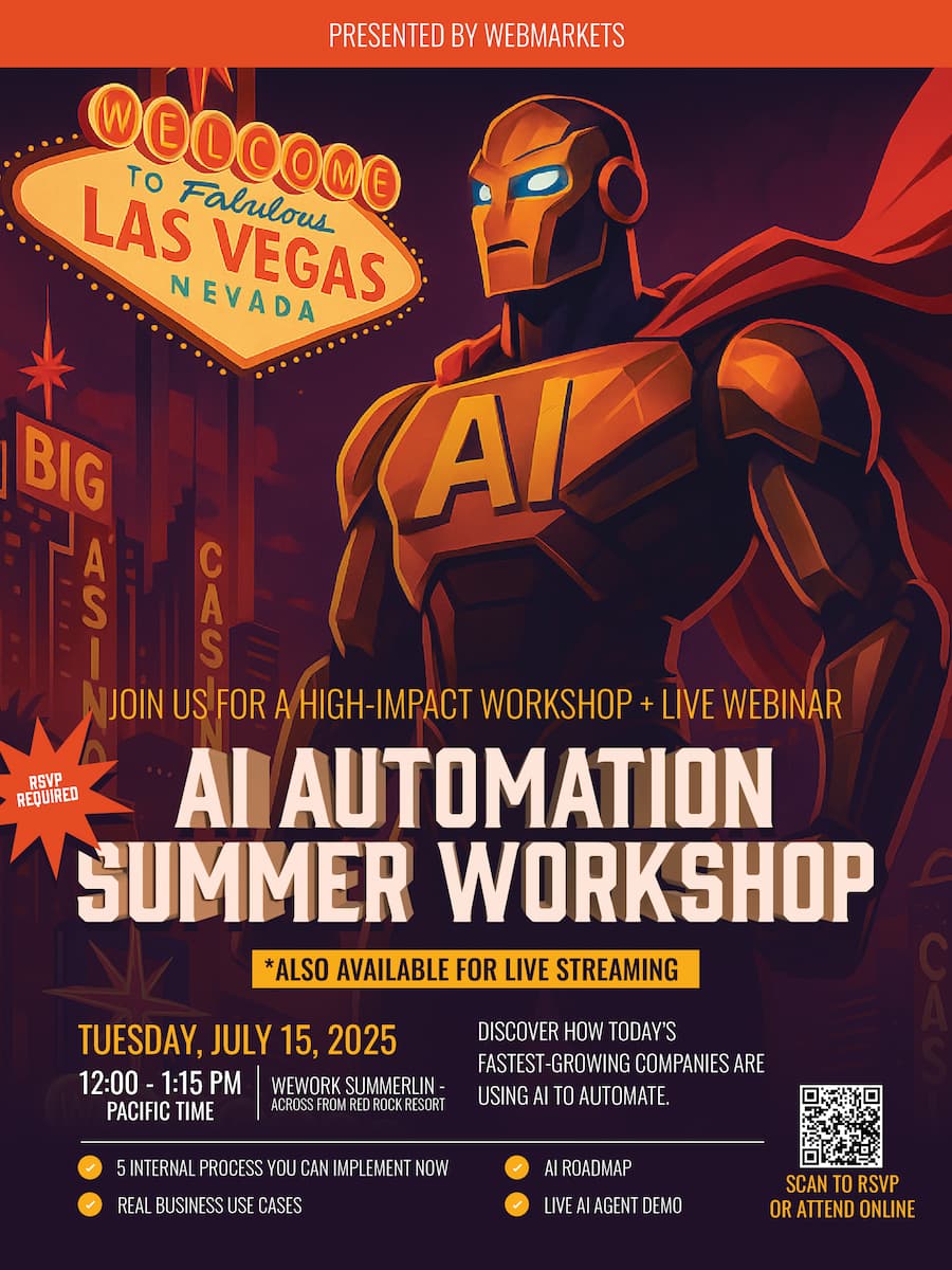 AI Summer Workshop Flyer