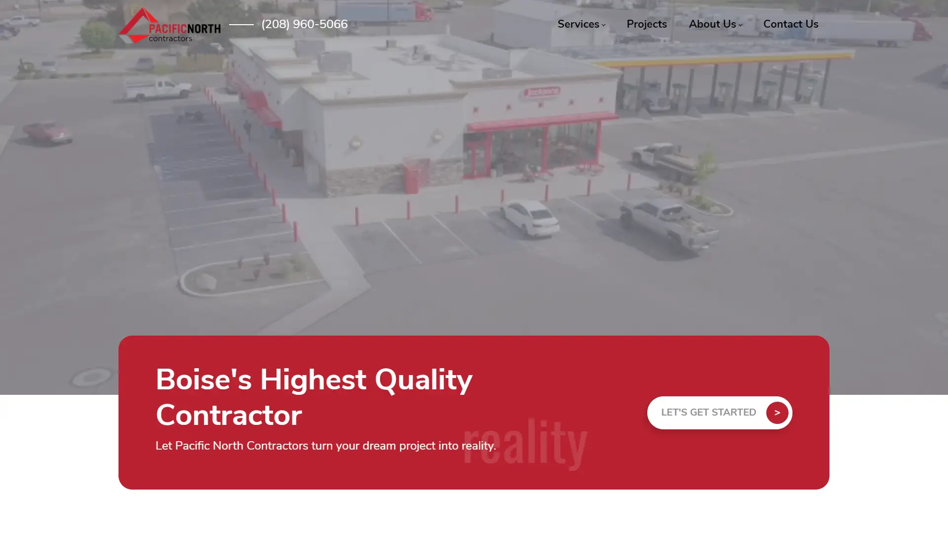 Pacific North Contractors website webmarkets web design