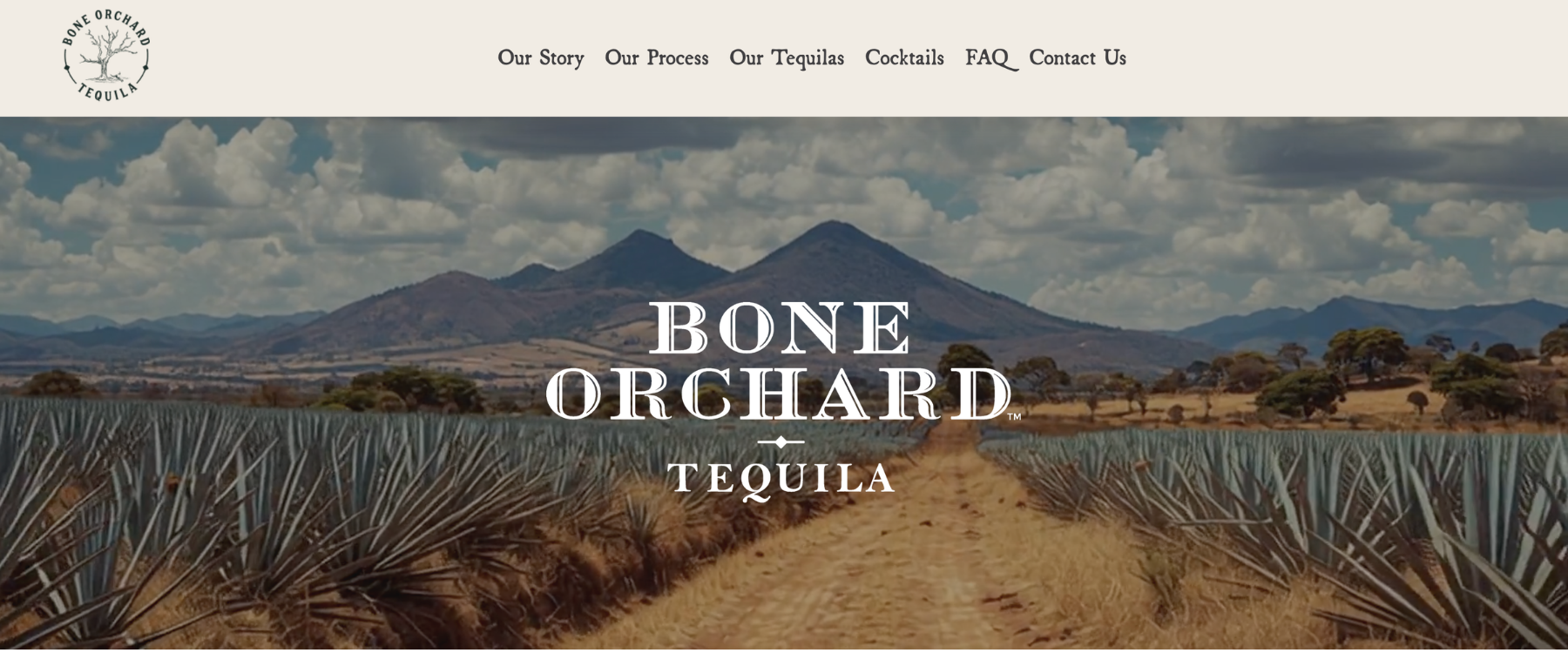 Bone Orchard Tequila website designed by WebMarkets