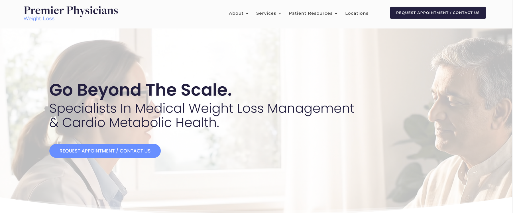 Premier Weight Loss website designed by WebMarkets